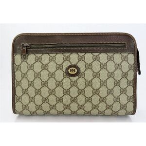 Gucci Brown and Cream Clutch